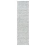 Modern One-of-a-Kind 3x12 Hand Knotted Area Rug
