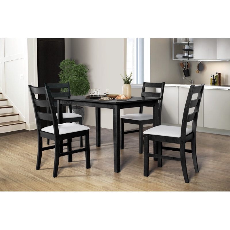 Ensemble repas pour 4 personnes Eslettes, Noir