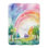 Bouquet de fleurs arc-en-ciel - couverture en sherpa de qualité supérieure 1 pièce - reproduction d'art luxueuse