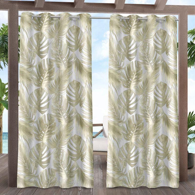 Chillicothe Room Darkening Curtain Pair, Tan, 54" W x 96" L