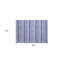 Tapis extérieur lavable antidérapant à rayures bleues 2 pi x 3 pi