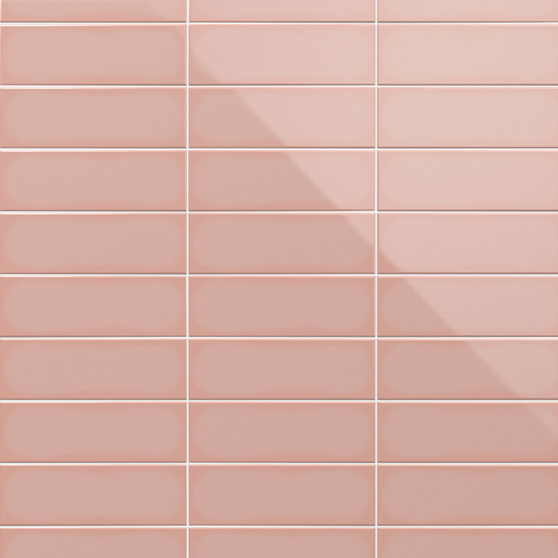 Carrelage mural en porcelaine polie 3,93 po x 11,81 po Remington (caisse de 13,55 pieds carrés / caisse), Rose