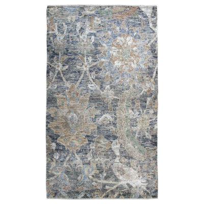 Moghul One-of-a-Kind 3' X 5' New Age Area Rug in Blue