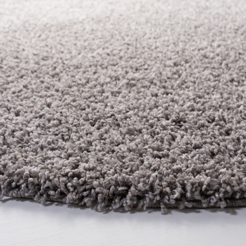 Schwanke Shag Performance Solid Color Rug, Round 6'7"