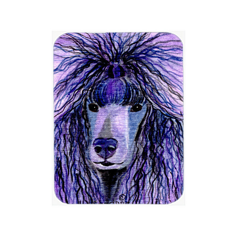 Planche à découper en verre caniche