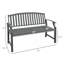 Banc de jardin extérieur, banc en métal, banc d'entrée-1905835562