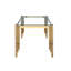 Table en verre et cadre