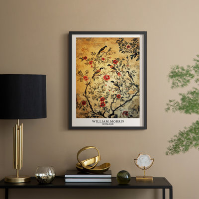 WM MORRIS Series CLVI Framed Print - Solid Wood