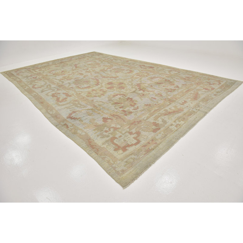 Mehdi One-of-a-Kind 10'10" X 16'9" Wool Area Rug in Light Blue