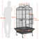 160cm Iron Play Top Floor Bird Cage with Wheels