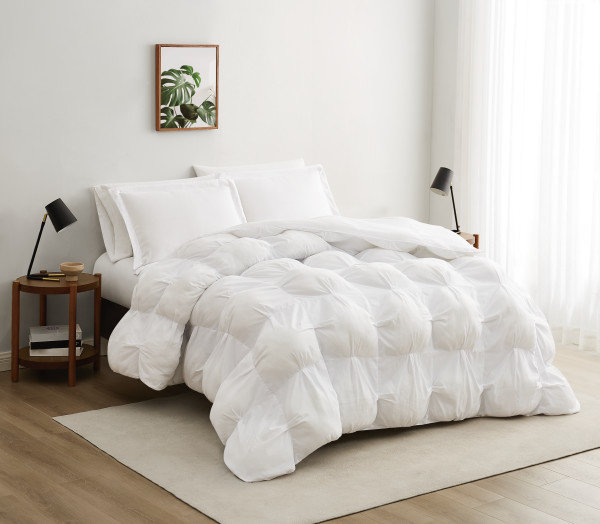 Puffer nuage vraiment doux, Édredon pour lit simple TG + 1 taie décorative, Bleu ciel