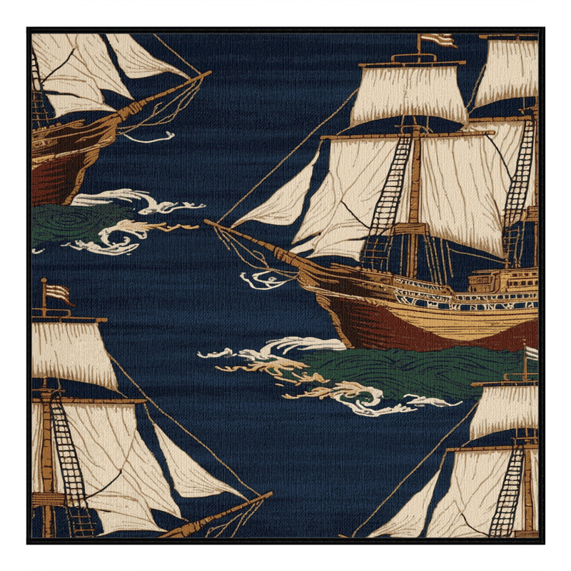  Tapis nautique lavable, Carré 5 pi