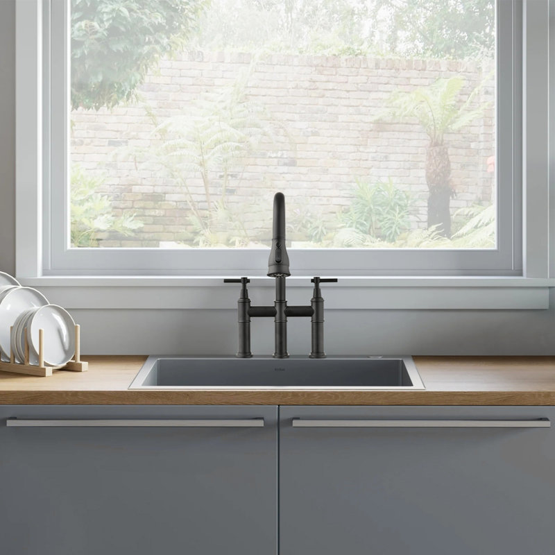 ° Swivel Stainless Steel Transitional Kitchen Faucet For Modern & Classic Kitchens
