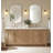 Anayalee Traditional Scalloped Rectangle Bathroom Vanity Mirror | Stainless Steel Frame-242732415-219904210
