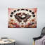 Winston Porter Boho Wall Hanging Tapestry Spring Butterfly Floral Garden Pale Ruby Dark Taupe-707581812
