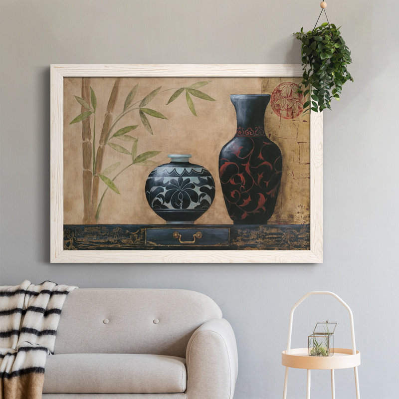 Asian Calm II - cadre photo, impression sur toile, H 31 po x l 44 po x P 0,75 po, Blanc