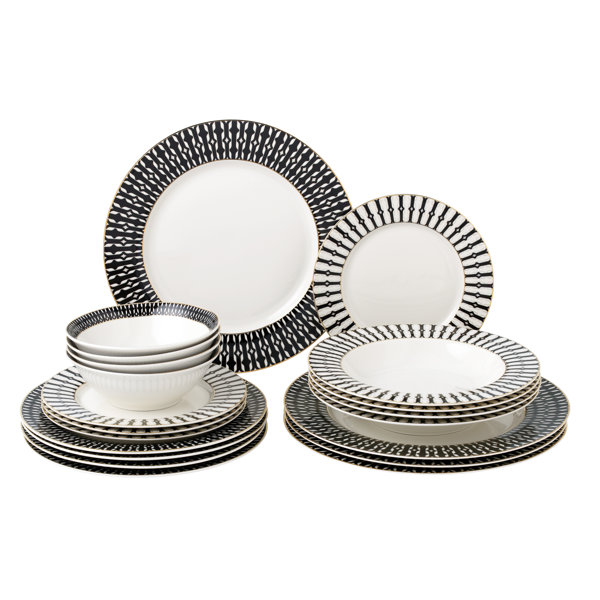 Lorren Home Trends Dinnerware Set - Service for 4  Wayfair