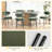 Boucle Sherpa Dining Chairs Set - Ergonomic Curved Back Upholstered Chairs with Sturdy Frame, Easy Assembly for Modern Kitchen & Dining Room-2097268070-2106340439