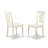 7 Piece Dining Set Consist of a Rectangle Dining Room Table with Butterfly Leaf and 6 Wood Seat Chairs, Linen White
