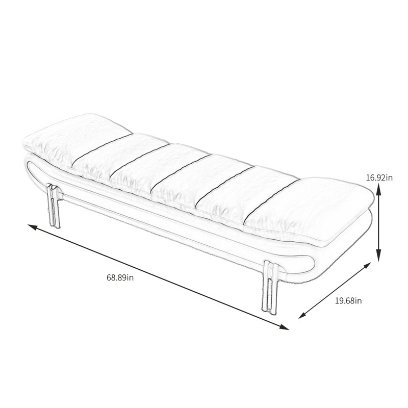 Banc de rangement Schechner, Gris pâle / gris