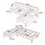 Canapé modulaire de 78,35 po de largeur-2003998797