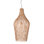 Serena 20" Diameter Rattan and Iron Chandelier