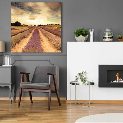 Lavender Fields Forever' by Keri Bevan, Acrylic Glass Wall Art