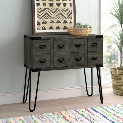 Ellefson 26" Antique-Style Storage Console Table