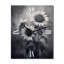 Horloge murale noire et blanche-606691553