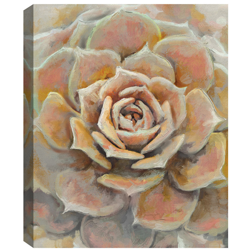 Reproduction d’art sur toile « desert bloom », H 22 po x l 28 po x P 1,5 po