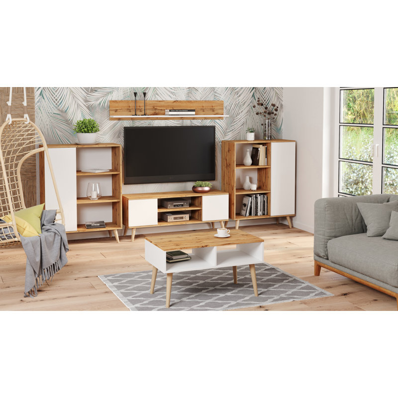 Rider Four Leg Coffee Table, Sonoma Oak