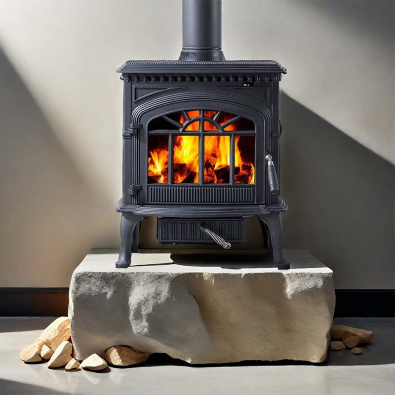 European-style cast iron fire heating fireplace