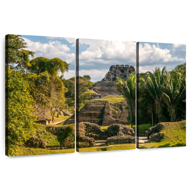 Ruines mayas de Sebbie Xunantunich, H 20 po x l 33 po