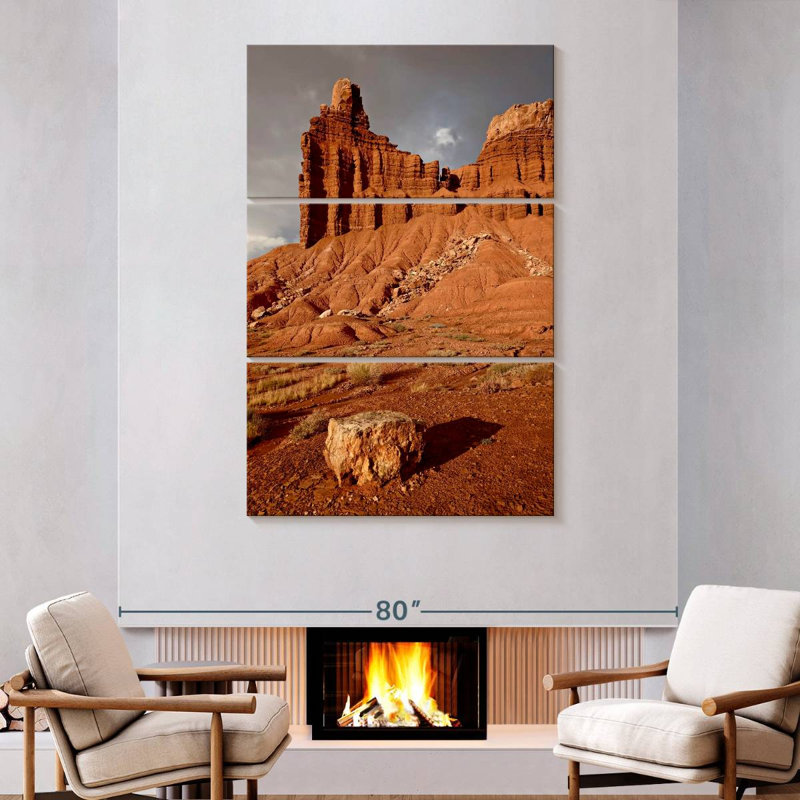Alvord Chimney Rock dans le récif du Capitole, H 74 po x l 48 po