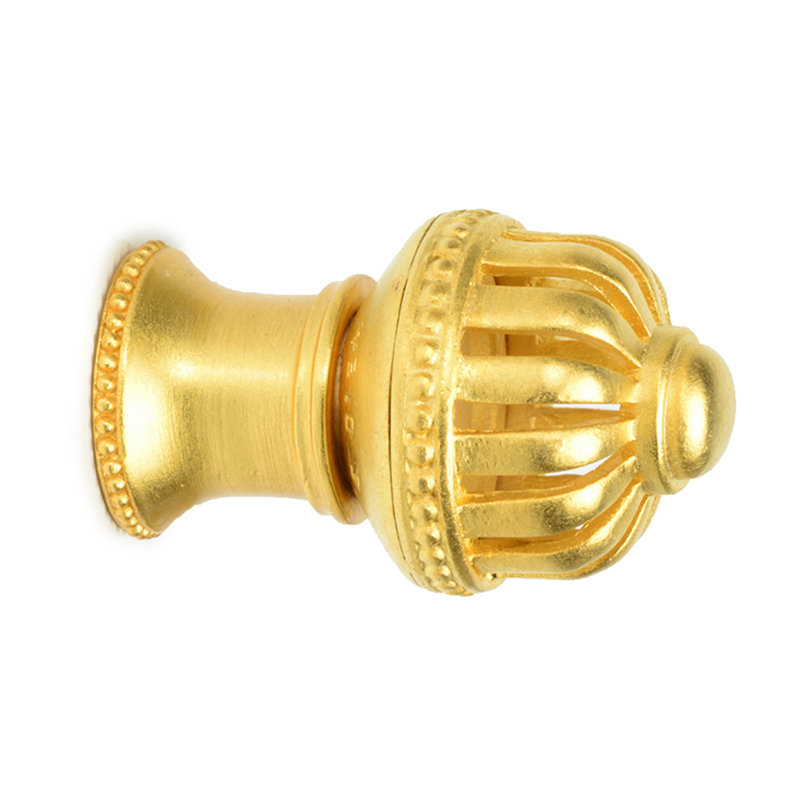 Cricket Cage bouton rond moyen avec calice évasé, Doré