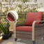 Chaise longue d'extérieur en osier-115188775