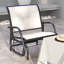 Fauteuil coulissant confortable en acier
