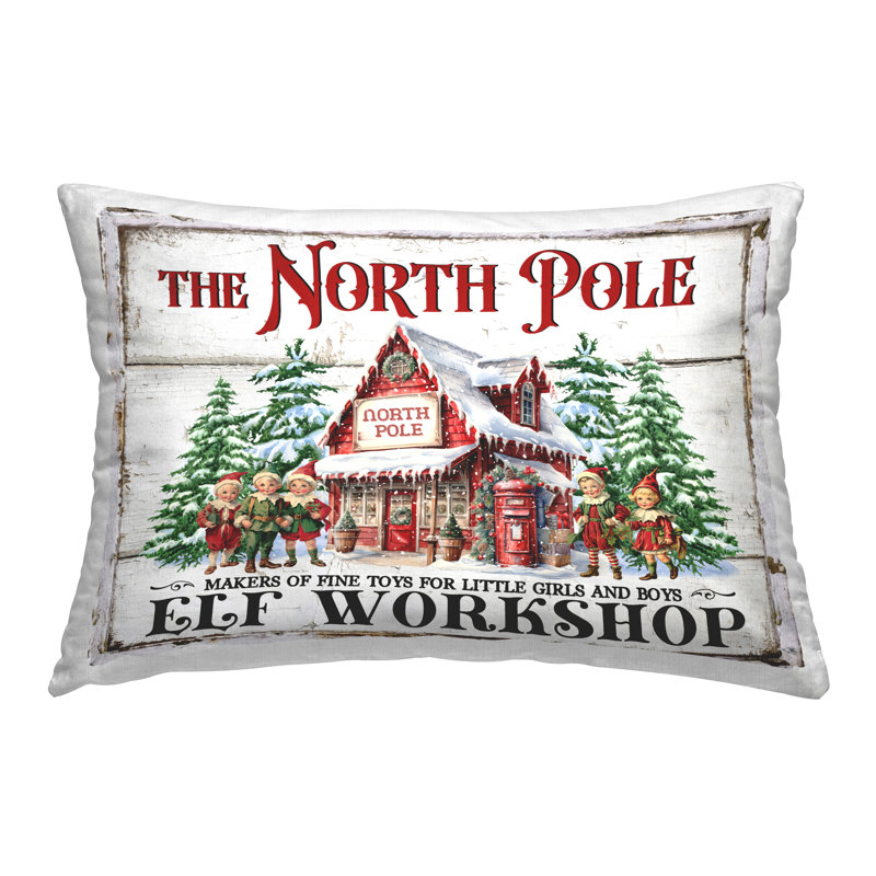 Coussin North Pole Workshop