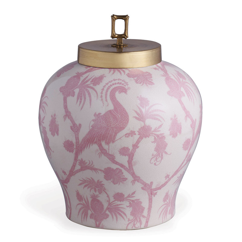 Pot en porcelaine Balinese 15 ", Rose