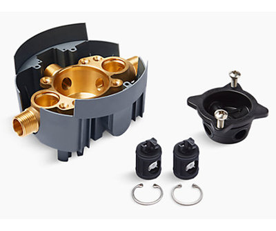 Rite-Temp Valve Body Rough-In with Service Stops and Universal Inlets