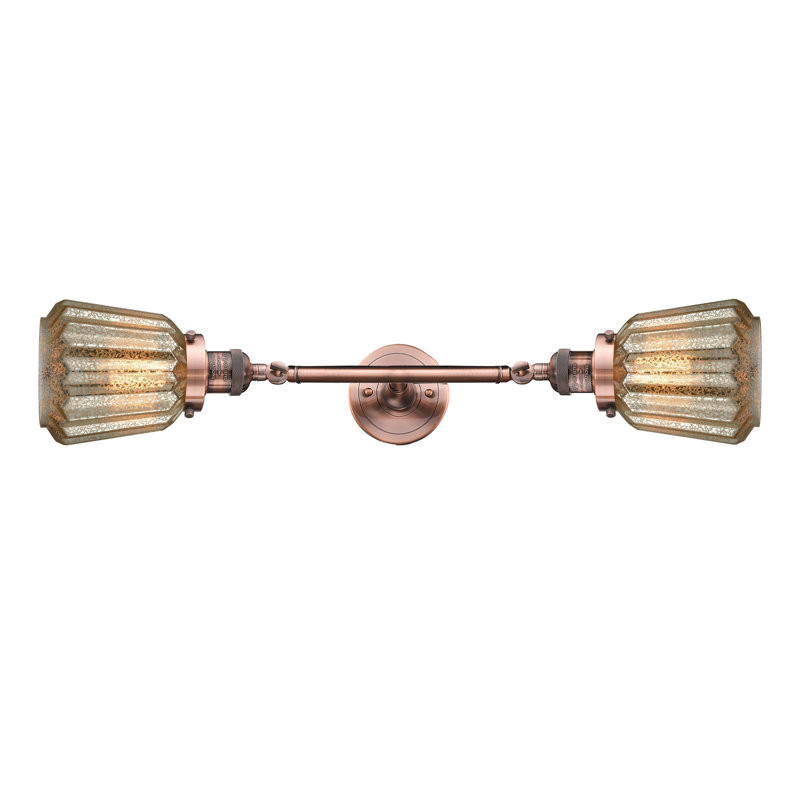 Vinson 2 - Light Dimmable Vanity Light, Antique Copper, Mercury
