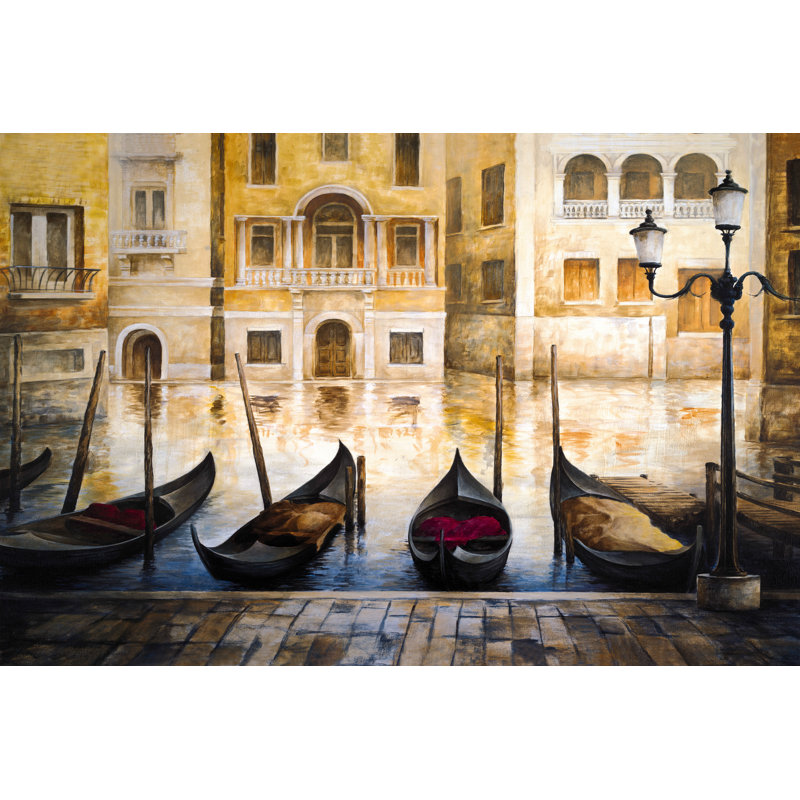 Boats On The Water - Wrapped Canvas Painting, 61cm H x 91cm W x 3.8cm D