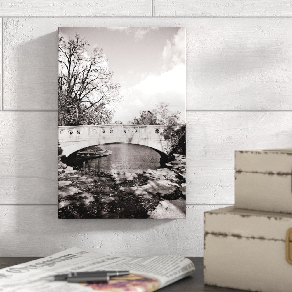 Park Bridge Over Water - Print on Canvas Zipcode Design™