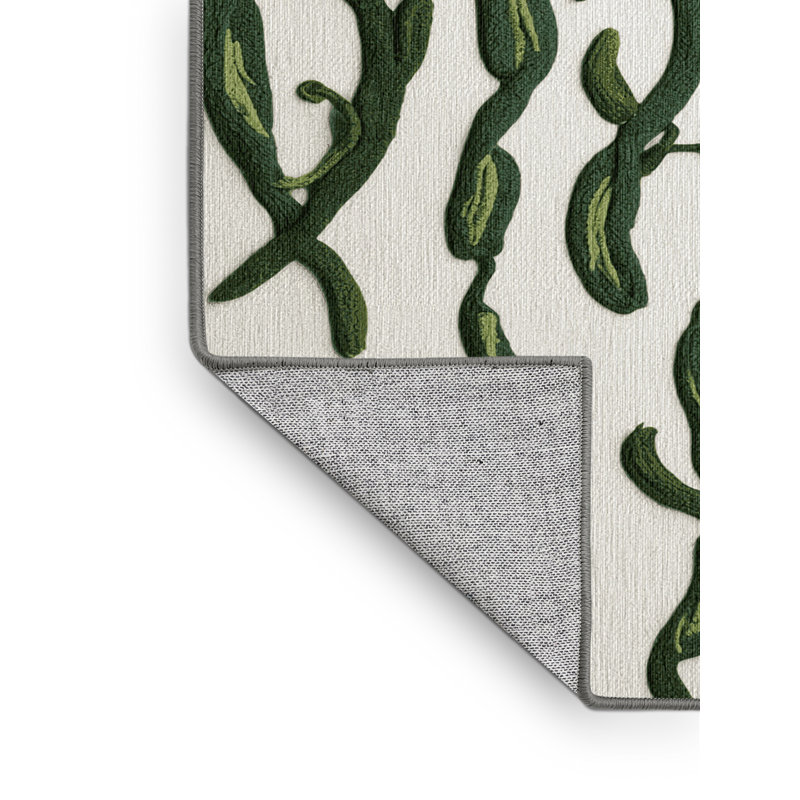 Washable Bean Sprouts Vegetables Area Rug, Rectangle 5' x 8'