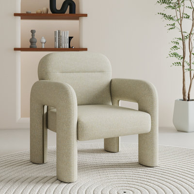 Chaises d'appoint rembourrées de 30 po de largeur avec accoudoirs en U