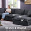 Canapé modulaire réversible en coin Shariff-444978986