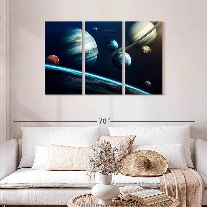 Nos planètes du système solaire, H 28 po x l 45 po