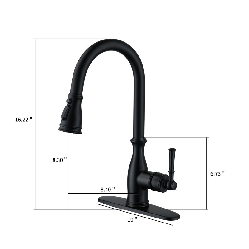 Clihome Kitchen Faucet, Black