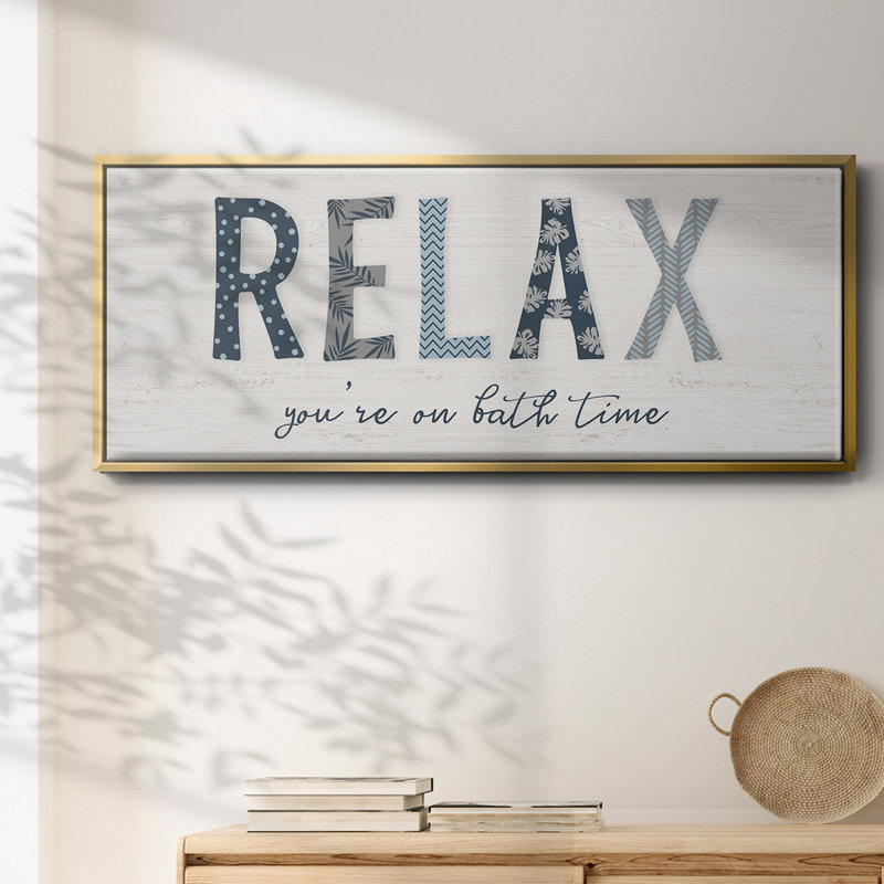 Relax - toile encadrée, H 24 po x l 60 po