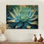 «Mellyssa Green Succulents Majestic Agave II», reproduction sur bois naturel-1920058546